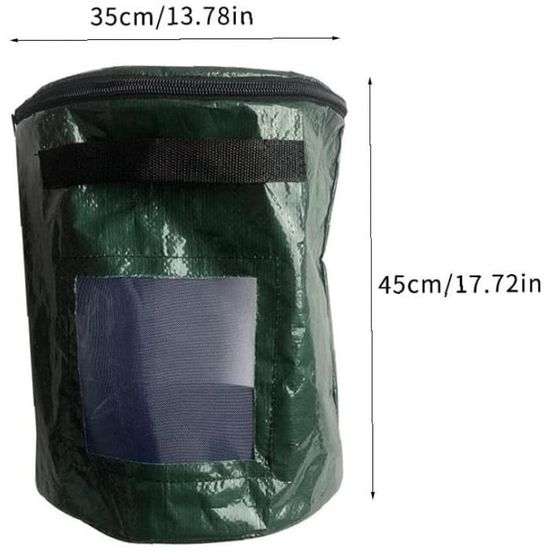 Garden Compost Sac Environnement Fertilisant Organique Earth Verre de Terre Cuir Sac Savoir Jardin Déchets d'arbre Plantation Seau à fumier 10 gallons 