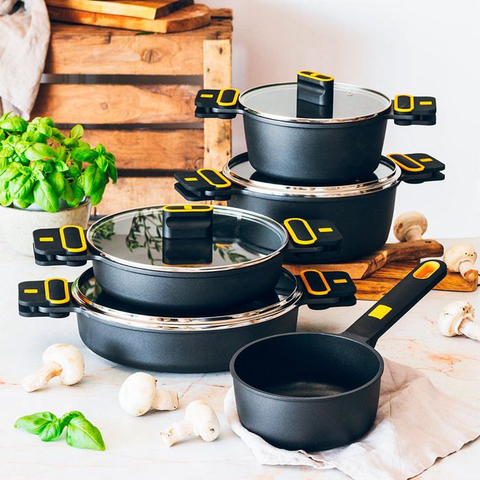 Marmite Avec Revêtement Marbre Anti-Adhérent 20cm-40cm Destockage