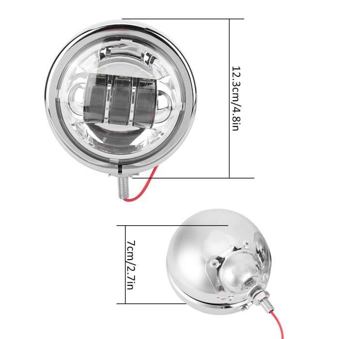 Phares LED Carrés, Boîtier En Alliage D'aluminium Haute Luminosité