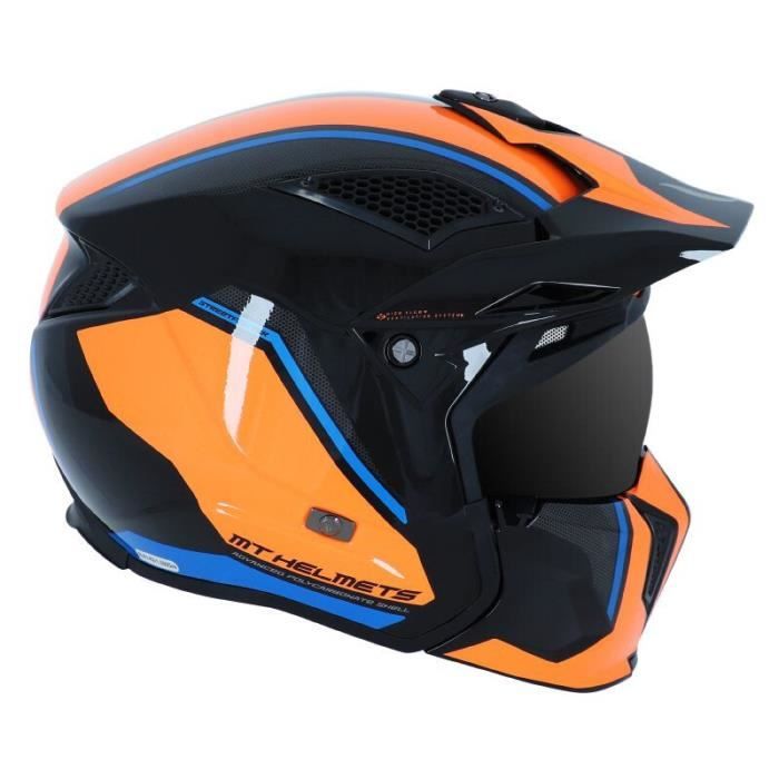 Casque Trial MT Streetfighter SV Transformable + Support Caméra noir