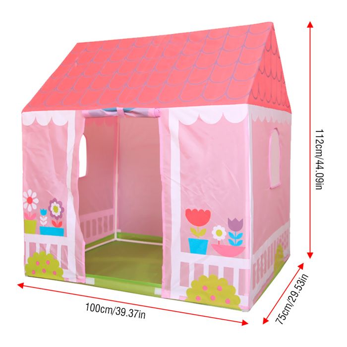 Tente De Jeu Maison Portable 160x105 Cm - Intérieur/extérieur, Tissu Non Tissé, Pliable - Pour Enfants, Camping, Jardin