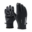 1 paire de gants d'hiver pleins doigts chauds antidérapants coupe-vent épais imperméables pour l'escalade  GANT DE TOILETTE-0