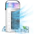 Climatiseurs Portables, 5 en 1 Mini Portable de Refroidisseur D'air Ventilateur Mobile Air Humidificateur 450ML Climatiseur US[299]