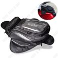TD® Sac de réservoir de carburant noir pour moto grand écran sac de voyage étanche sac étanche pour moto sac magnétique sac-0