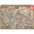 Puzzle Mappemonde EDUCA 4000 Pièces - Collection Adulte - Mixte - A partir de 12 ans
