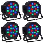 SANLIN BEANS 4 PACK LED Lumière Party 18x3W RGB DJ Party Party PAR 64 DMX
