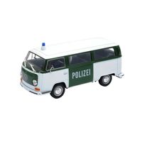 Véhicule miniature - Welly - Voiture 1/24 1972 VW BUS T2 Police - Métal