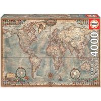 EDUCA Puzzle 4000 Pièces - Mappemonde