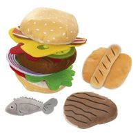 Ensemble d'accessoires pour barbecue - ROBA - Aliments en peluche - 14 pièces - Multicolore
