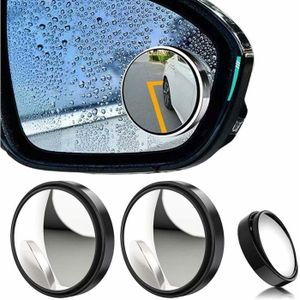 Miroir Aveugle Pour Voiture, Miroir Aveugle | 2 Pièces Ventouse Petit Miroir Rond,Grand Angle 360 ​​°, Miroir Aveugle Auxiliaire Inversé Pour Voiture, SUV, Camion, Camping-car
