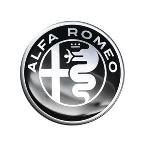 2x Stickers Plaques D'immatriculation Fond Noir Alfa Romeo 2 120x45mm 