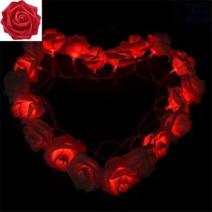 GUIRLANDE LUMINEUSE INT Batterie 6M 40leds-Rose rouge-Guirlande Lumineuse 