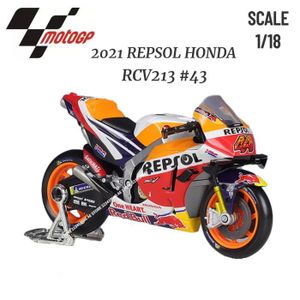 VOITURE - CAMION REPSOL 43 2021 - Moto Gp De Collection 1:18, Modèle Moto Yamaha Ktm Honda Red Bull, Équipe De Course, Vélo De