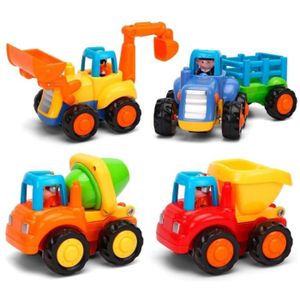 TRACTEUR - CHANTIER Voiture Enfant 2 Ans,Voiture Friction Jouets pour 