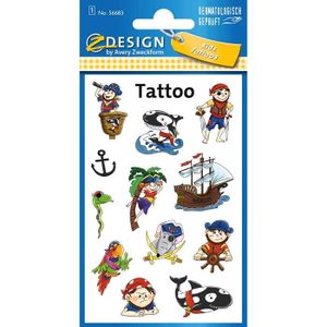 SZSMART Pirate Tatouage Pirates Tatouages Temporaires pour Enfants 16 Feuilles Tatouages eph/ém/ères Autocollants Cadeau de lanniversaire denfant la f/ête de Pirates
