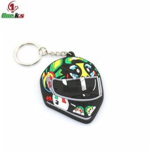 porte-clés de casque de moto, porte-clés de style locomotive à la mode,  très réel comme anniversaire, cadeau de vacances (noir et argent) :  : Auto et Moto