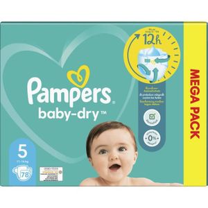 COUCHE PAMPERS Baby-Dry Taille 5 - 78 Couches