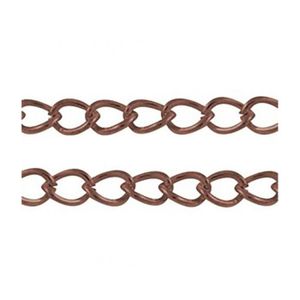 Chaîne Pour Bijoux En Maille 3,5x2 Mm - Cuivre - Lot De 1 Mètre - Pour Créer Colliers, Bracelets, Sautoirs