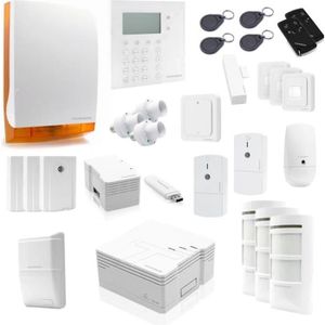 KIT ALARME Kit sécurité système d'alarme sans fil pour maison connectée 28 pcs THOMSON