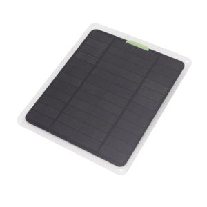 CHARGEUR DE BATTERIE TMISHION chargeur de batterie à énergie solaire Panneau d'alimentation solaire 10W Type C double sortie USB panneau de charge