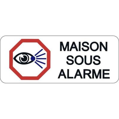 VIDÉO SURVEILLANCE ALARME maison sticker appart télé surveillance x2