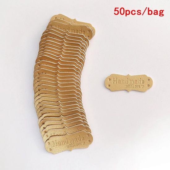 5 Pièces Étiquettes en Métal Fabriquées à La Main Alliage Fabriqué à La Main Pendentif Étiquettes à Coudre de Vêtements Artisanaux Faits à La Main pour Bricolage Tricoter des Bonnets