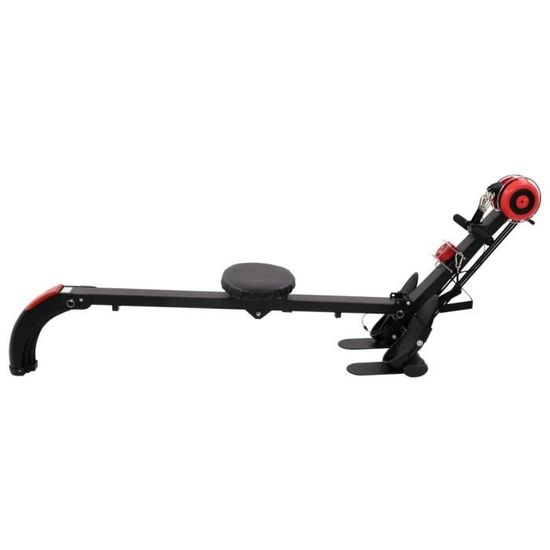 Rameur Pliable à Vérin Hydraulique – Résistance 50 Kg – Moniteur LCD – Charge Max 120 Kg – Silencieux – Idéal Pour Appartement