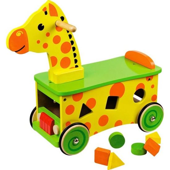 Porteur bois girafe store