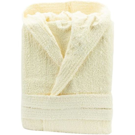 Peignoir 100% Coton Éponge Américain 400g - Doux Et Absorbant Pour Homme Et Femme - Avec Ceinture Et Poches