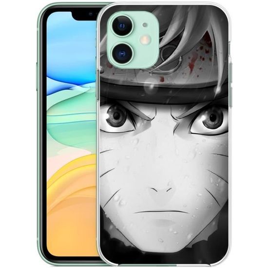 Coque Pour Iphone 11 Naruto Noir Et Blanc Achat Coque Bumper Pas Cher Avis Et Meilleur Prix Cdiscount