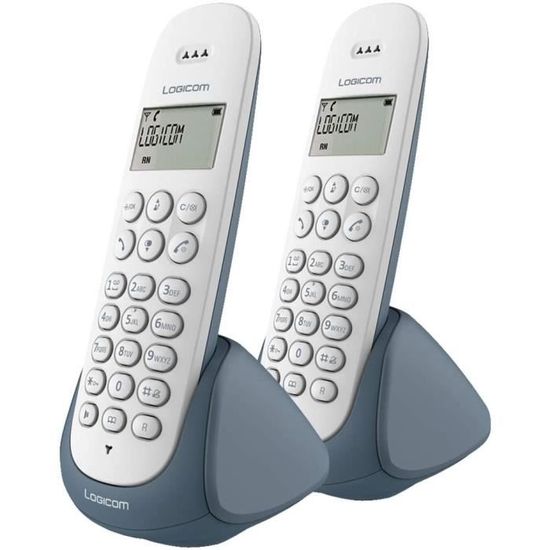 Téléphone fixe sans fil sans répondeur TD 302 Pillow duo blanc - Auriseo