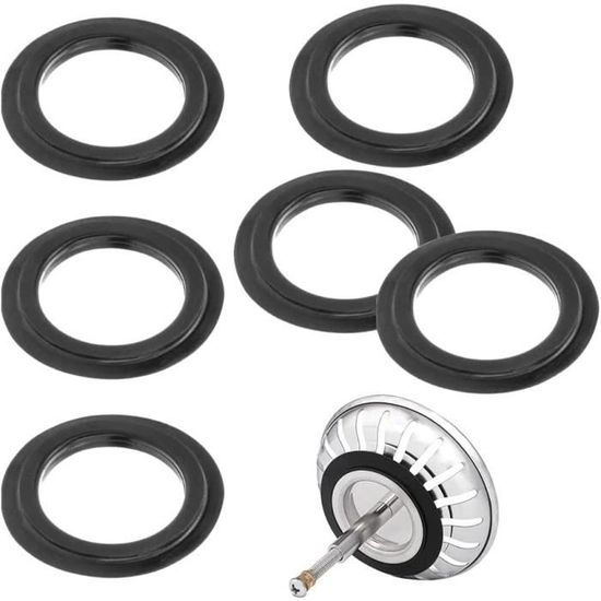 Joint de bonde pour évier de cuisine en inox ou baignoire - Blanc