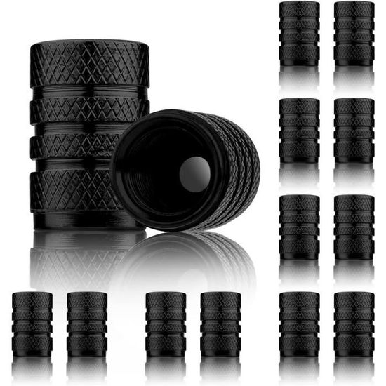 Lot De 6 Bouchons De Valve Presta En Aluminium Noir Pour Vélo - Protection Et Style
