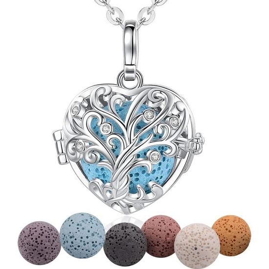 Collier Aromathérapie Avec Pendentif Diffuseur - Marque Coco Papaya, Neuf Avec étiquettes