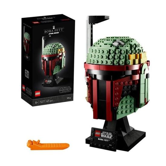 LEGO® Star Wars 75277 Le Casque de Boba Fett, Série Le Mandalorien, Masque Star Wars, Figurine Boba Fett, Construction Adulte
