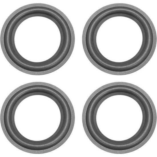 2 Anneaux En Mousse Pour Haut-parleur - 4,5 Pouces - Noir - Réparation DIY - 1