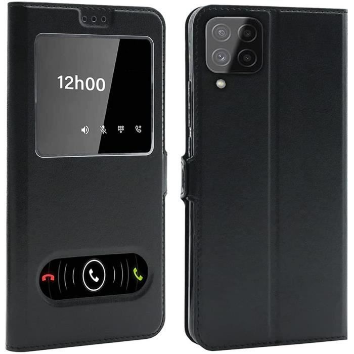 etui coque housse avec fenetres pour samsung galaxy a22 4g (6,4 pouces) - plusieurs couleurs disponibles pour (samsung a22 4g) - n