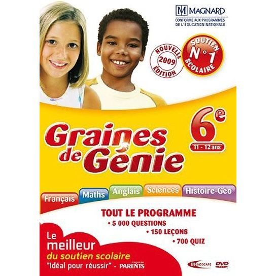 Mind Graines De Genie 6E (11-12 Ans) 2009 / Jeu PC Dvd-