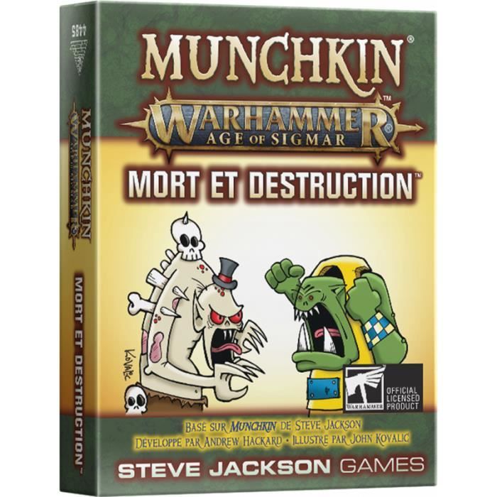 Jeux de société - Munchkin Warhammer Age of Sigmar : Mort et Destruction (Extension) - Jeux de société Multicolore