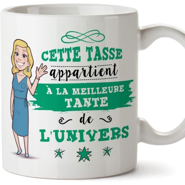 Tata Mug - Tasse – Meilleure Tante de l'univers - Tasse Originale - Cadeau Anniversaire - Future Tatie. Céramique 350 ML 1