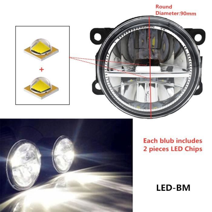 LED-BM -Phares antibrouillard LED pour Ford Explorer pièces-paire – 2011, pour Ford Ranger 2014 2012, pour Ford Mustang 3,7l, V6 201
