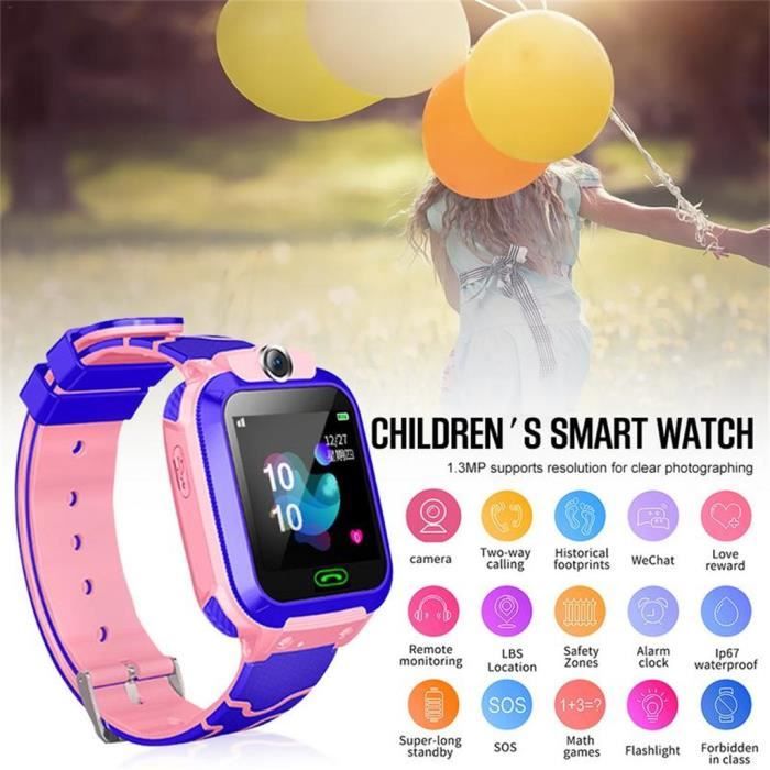 Montre intelligente pour enfants Smartwatch de musique de téléphone pour enfants de 3 à 12 ans filles M2695