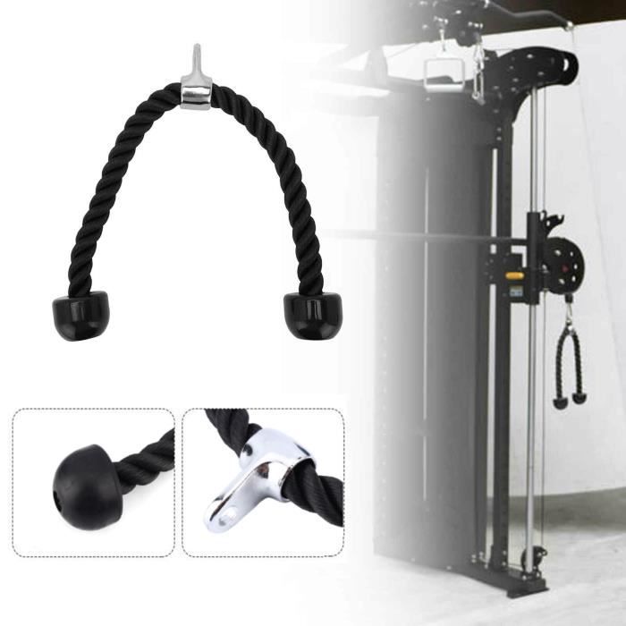Biceps Tricep Tirer Vers Le Bas Corde Abdominaux Croques Fitness Gymnastique Câble AB000