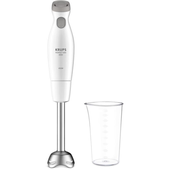Krups Batteur électrique Perfect Mix 4000 Mélangeur par immersion Gris, Blanc 450 W