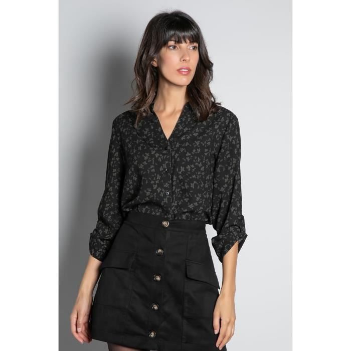 DEELUXE Chemisier à motif feuillage HELENA Khaki Flower