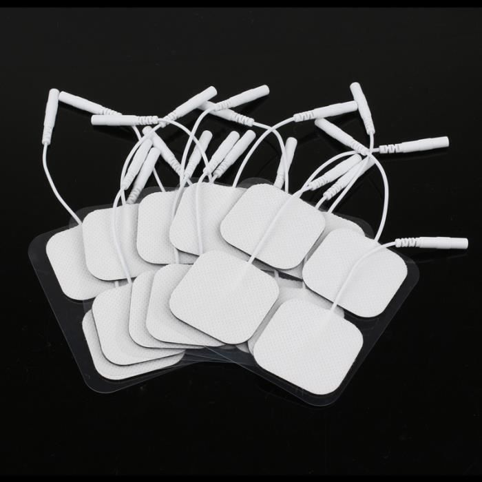 ONEVER® 20Pcs Électrodes Autoadhésives De Rechange Universelles Pour Ceinture D'Électrostimulation - 40*40Mm