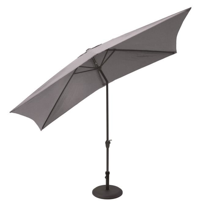 Parasol droit rectangulaire 3 x 2 m - gris perle Perle