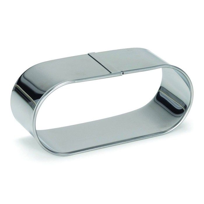 Patisse mini moule à pantoufle 11 cm en acier inoxydable argent