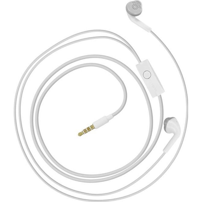 Ecouteurs Filaires Jack 3.5mm Télécommande + Micro Original Samsung Blanc