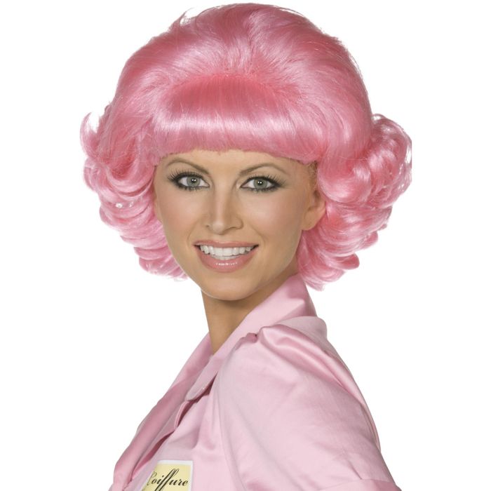 Perruque rose frenchy Taille Unique